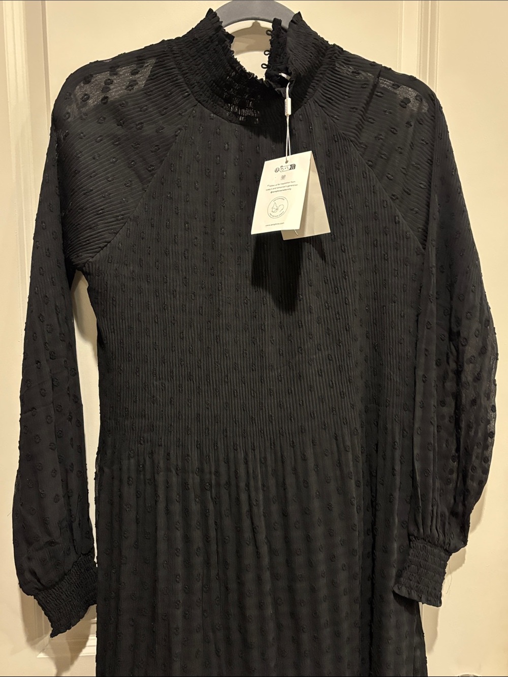 NWT Seraphine Women’s Black Maternity Dress.  Size 4
